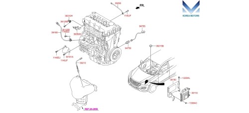 MOBIS ECU SET-ASSY FOR ENGINE G4KE KIA SORENTO 2009-12 MNR